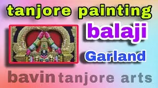 how to paint garland #tanjore garland #balaji garland