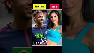 Top Brazilian Footballers And Their Wives | #shorts