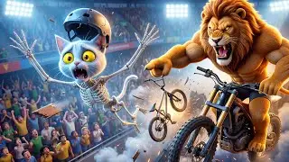 Heartbroken Skeleton Cat Loses Everything but Wins the Bicycle Championship &ndash; Final Comeback