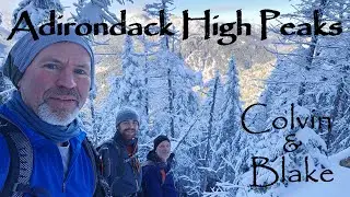 Colvin and Blake Mountains in the Winter - Adirondack High Peaks