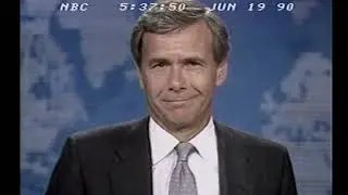 OLD NEWS BROADCAST - NBC - JUNE 19, 1990