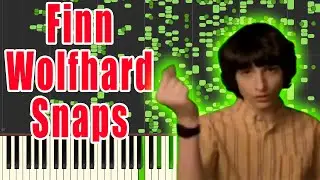 Finn Wolfhard Snaps but it's MIDI (Auditory Illusion) | Finn Wolfhard Snaps Piano sound