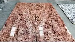 Alaska Red Granite Cutter size bookmatch Slab (own quarry)