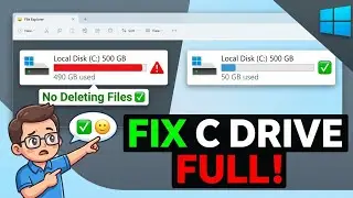 👉C Drive Full Fix Guide: Step-by-Step Solution Without Deleting Anything (100% Working Windows Tips)