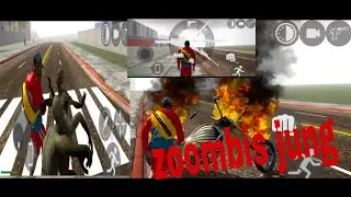 Zombis jung fight and Indian bikes #gameplay #video #jung #fighting 
