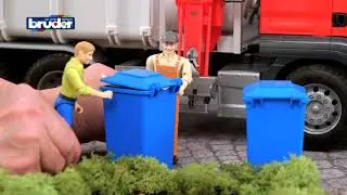 Bruder 03761 MAN Side Loading Garbage Truck