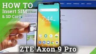 How to Insert Nano SIM Card to ZTE Axon 9 Pro &ndash; Input Micro SD Card