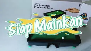 Meja billiard mini mainan untuk anak, mainan pool table game, review mainan #mainananak #billiard