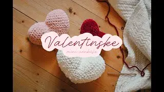 Valentínske háčkované mini vankúše