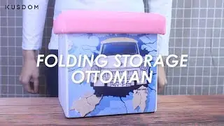 Folding Storage Ottoman - Design Your Own