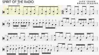 How to Play Spirit of the radio on Drums 🎵 - Trinity Rock & Pop Grade 8