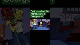 Bart der Teufel vernichtet die Memoiren von George Bush  #simpsons #shorts