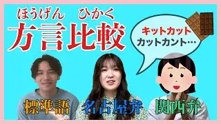 【方言比較】名古屋弁・関西弁・標準語比べてみた！！！