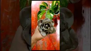 DIY Clay Rose🌹#trending #teracotta#bangla  #clay#shorts