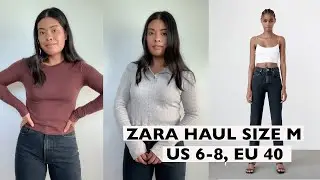 ZARA Haul (джинсы, топы) Размеры: US 6-8, EU 40