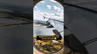 MELHOR Assento pra FOTO no Avi&atilde;o! ✈️