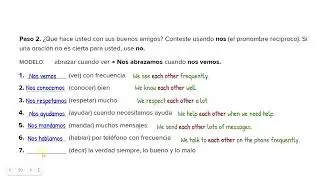 U11 Grammar   Reciprocal Actions