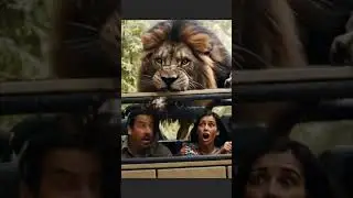 Lion attacked to visitors