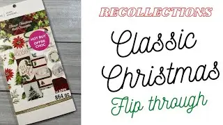 Recollections Classic Christmas Sticker Book Flip Through New 2021 Release
