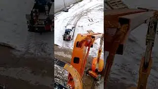 Welding in a lift in winter