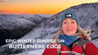 ❄️ Winter Sunrise Hike Across Buttermere Edge | Lake District