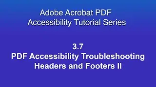 3.7 Устранение неполадок с доступом к PDF-файлам. Верхние и нижние колонтитулы II