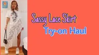 Glam Lace Skirt & T-shirt // Trending Style // Get ready for a fun day out