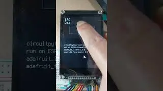 CircuitPython ex: display and detect touch button using Adafruit_FocalTouch