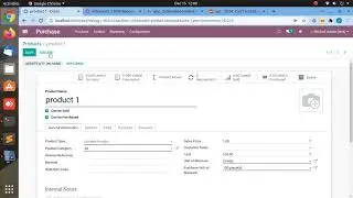 Odoo Purchase Unit of measure