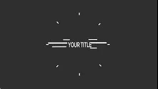 2D Black and White Intro
