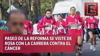Carrera contra el c&aacute;ncer de mama en la CDMX