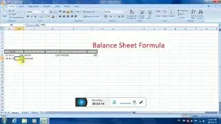 How To Make a Balance Sheet in Microsoft Excel | Pashto