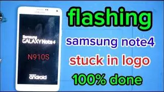 Samsung note4 ( N910S ) stuck d logo ga bisa masuk menu . Bootlop