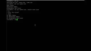 WHILE LOOP in unix shell scripting