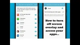 How To Turn Off Screen Overlay For Android I Problem Detected Problem Solved I