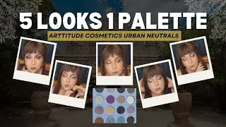 Arttitude Cosmetics Urban Neutrals Palette - 5 Highly Pigmented Eye Looks GRWM