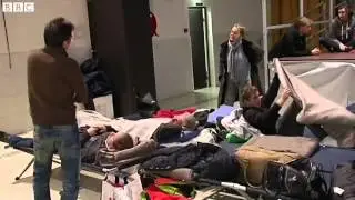 BBC News   Snow strands holiday makers in French Alps