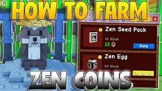 How To Farm Zen Coins FAST In Grow A Garden! (Grow A Garden Zen UPDATE!)