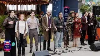 The cast of The Grinning Man perform live at Luna Park Melbourne