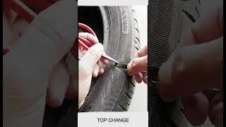 How to repair a flat tire with sidewall damage  #tire #goodtools #smartwork #craft #viral #short