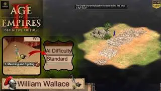 AoE2: DE - Marching and Fighting #1 - William Wallace Campaign Gameplay (Standard Difficulty)