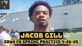 'WE'RE DEEPER THAN EVER' 👀 | Iowa Football WR Jacob Gill BULLISH on receivers following spring