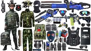Special Forces Military Toy Gun Set Open Box, Gatling Machine Gun, M416 Rifle, Barrett Sniper Rifle