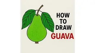 Guava drawing easy||How to draw guava easy step by step||@SabaJilani786