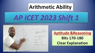 AP ICET 2023 SHIFT 1 Bits 170-180