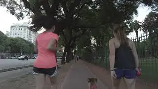 4K - Buenos Aires City, Argentina, Palermo Neighborhood - Walking View - Urban Sounds
