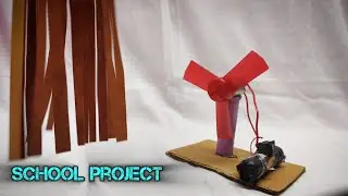 Mini Table Fan | School Science Project | DC Motor Working Model 