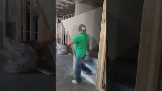 drywall delivery and install, bring it to the basement not easy.