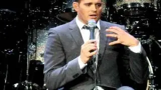 Michael Buble LIVE in Melbourne, introducing Justin Ray, 25-Feb-2011