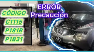 2015 Nissan juke Fallo de estabilidad Código c1115, p181b,p1831